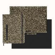 Actual product image Moleskine Shine collector's box: undated weekly calendar gold, black (English)