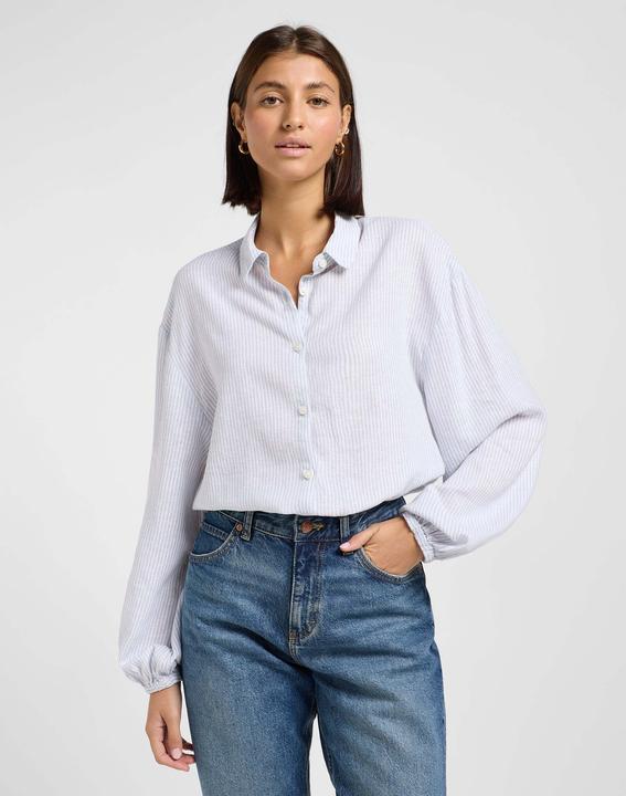 Lee Leinenhemd Blouse With Tie Front