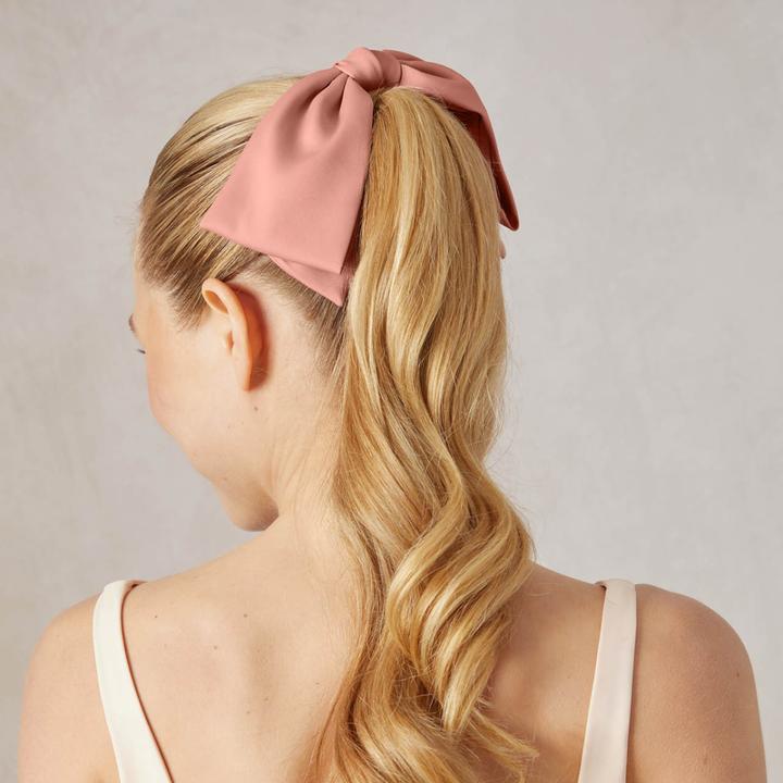 Image du produit Kitsch Haarspange Schleife Rosenholz