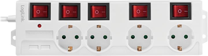 Image du produit LogiLink 4x CEE 7/3 max (4 x, CEE 7/3, 1.50 m)