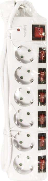 Immagine prodotto LogiLink 6x CEE 7/3 (6 x, CEE 7/3, 1.50 m)