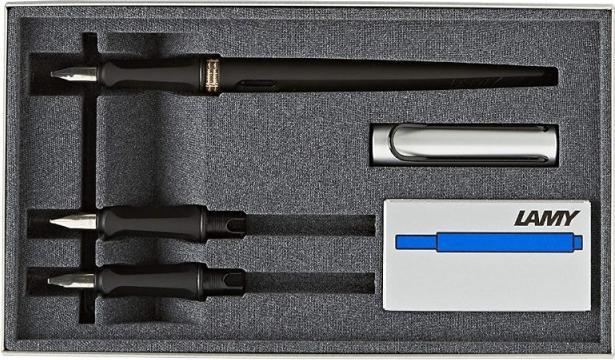Actual product image Lamy JOY - pen and paper writing set (Black, Grey, 3 x)