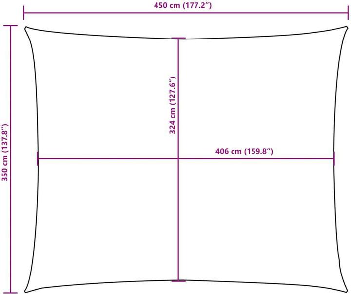 Produktbild VidaXL Sonnensegel (350 x 450 cm)