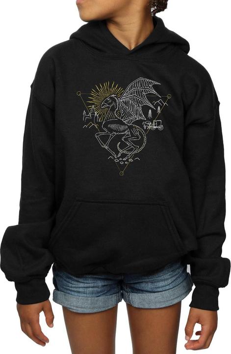 Produktbild Thestral Line Art Kapuzenpullover Mädchen (140, 146)