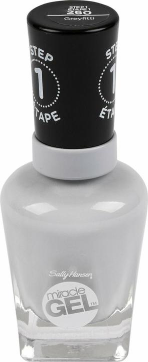 Sally Hansen Miracle Gel STEP1 (260 Greyfitti, Gel-Effekt Nagellack)