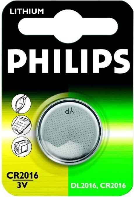 Philips Minicell (1) CR2016/01B (1 pcs., CR2016, 75 mAh)