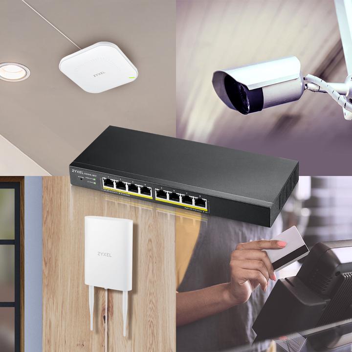 Actual product image Zyxel GS1915-8EP (8 Ports)