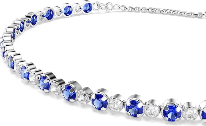 Immagine prodotto Swarovski Matrix Tennis Armband Gemischte Rundschliffe Blau Rhodiniert (Metallo Swarovski)