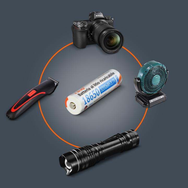 Actual product image LinQ 2x battery 3200mAh (2 pcs., 18650, 3200 mAh)