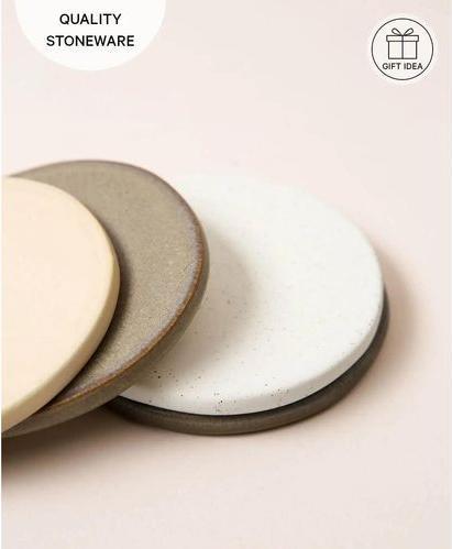 Actual product image Esmée Set of 4 Ceramic Coasters (4 x, Glass coaster)
