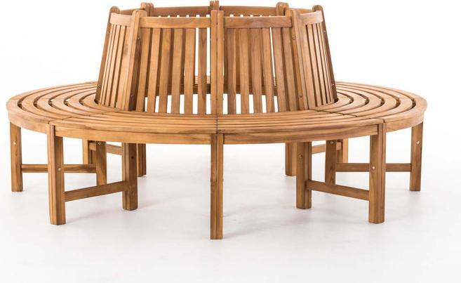 Produktbild Swisshandel24 Baumbank Novum rund 200 cm, teak