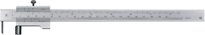 Neriox Stainless scribe gauge with stop roller, vernier mm/inch