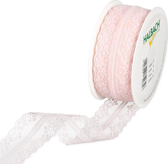 Produktbild Halbach Spitzenband, rosa (Geschenkband)