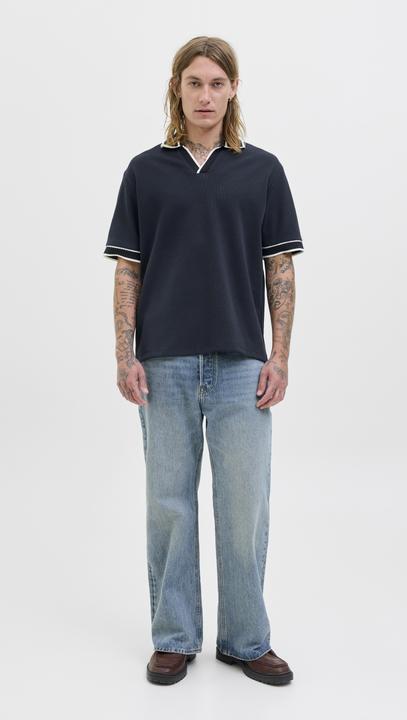 Actual product image Jack & Jones Jorsummer Split Neck Polo Styd Ss25 (L)