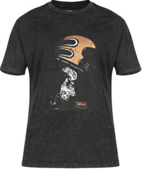Replay PROJECTS BIKER Herren T-Shirt schwarz XXL (XXL)