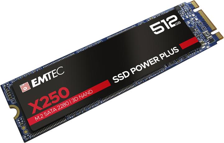 Produktbild Emtec Festplatten-SSD X250 512 GB M.2 2280 SATA III (ECSSD512GX250) (512 GB, M.2 2280)