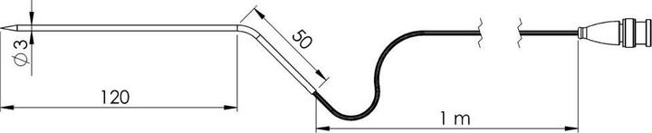 Actual product image Greisinger Piercing probe Piercing grill probe up to max 400 °C GF3T (Tentacles)