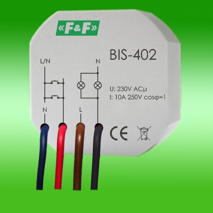 Productafbeelding F&R Impulsrelais 230V 16A, montage in inbouwdoos - BIS-402