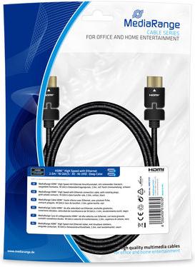 Immagine prodotto MediaRange HDMI (Typ A) — HDMI (Typ A) (2 m, HDMI)