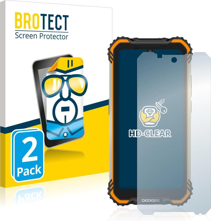 Immagine prodotto BROTECT Pellicola Trasparente (2 Pezzo/i, Doogee S58 Pro)