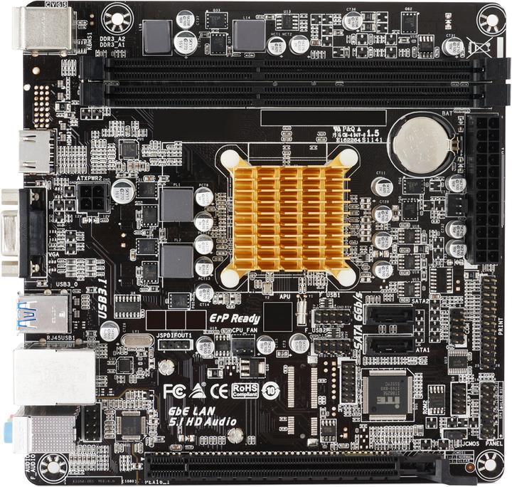 Produktbild Biostar A68N-2100K (AMD SoC, Mini-ITX)
