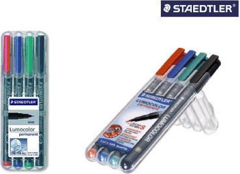 Actual product image Staedtler Lumocolor permanent (Multicoloured, 2.50 mm, 4 x)