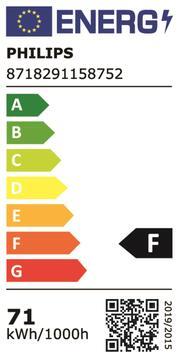 Energie-Label Philips Entladungslampe (E27, 71 W, 7050 lm, 1 x, F)
