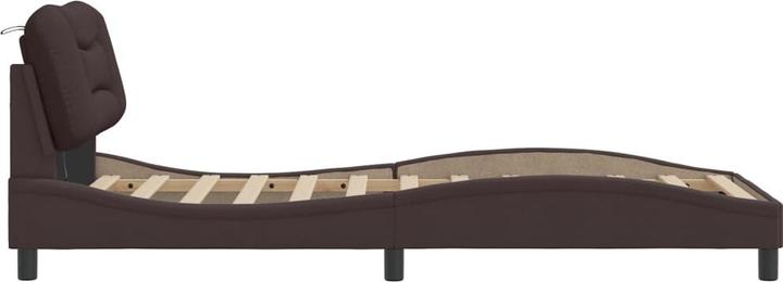 Produktbild VidaXL Bettgestell mit LED Stoff (90 x 190 cm)