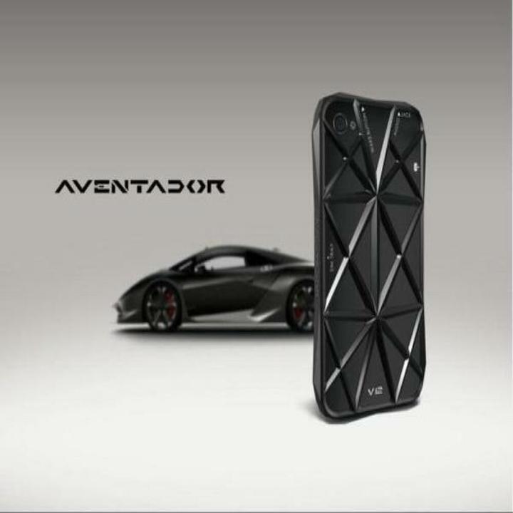 Productafbeelding Sgpcase Aventador V12 Hardcase voor iPhone 4, 4S - Zwart (Apple iPhone 4, Apple iPhone 4s)