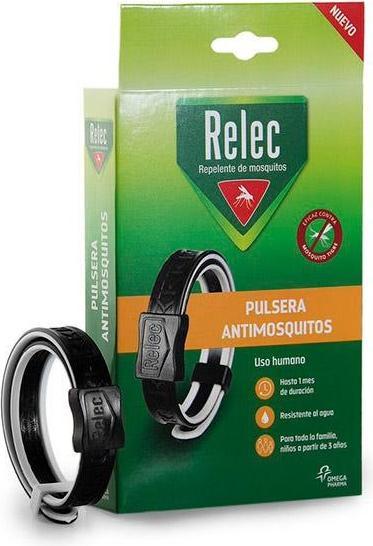 Productafbeelding Omega Pharma Relec Familia Black Mosquito Repellent Bracelet - 1 Unit