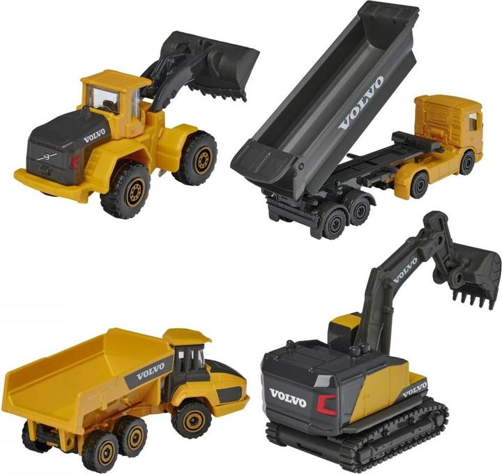 Actual product image Majorette Volvo work vehicles gift box