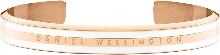 Immagine prodotto Daniel Wellington Bracciale classico sottile raso bianco oro rosa M (Acciaio inossidabile, Smalto)