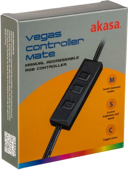 Actual product image Akasa 3 pin ARGB controller cable