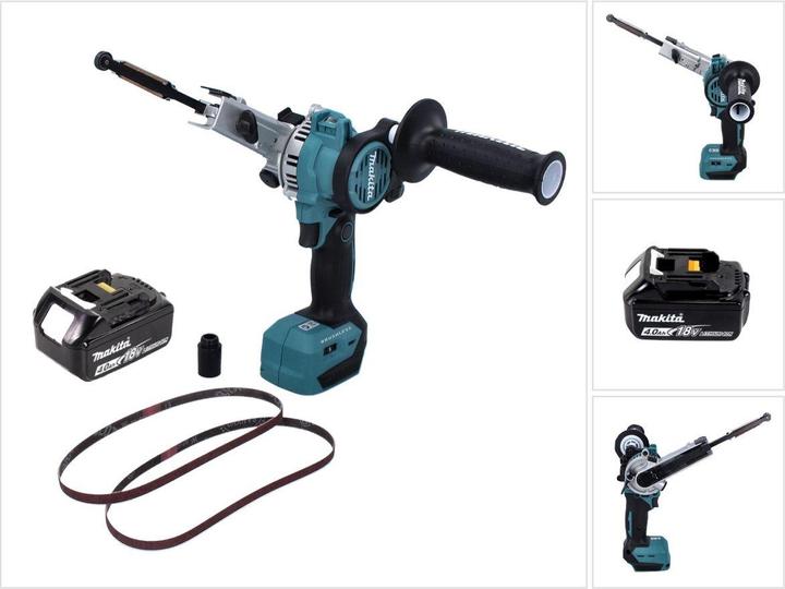 Produktbild Makita DBS 180 M1 Akku Bandfeile 18 V 9 x 533 mm Brushless + 1x Akku 4,0 Ah - ohne Ladegerät (Bandschleifer)