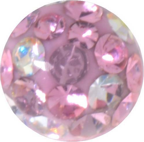 Bijouteria Piercingverschluss (Chirurgenstahl 316L, Epoxiharz, Kristall)