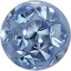 Bijouteria 1.2mm Piercing-Kugel (Kristall, Edelstahl, Epoxiharz)