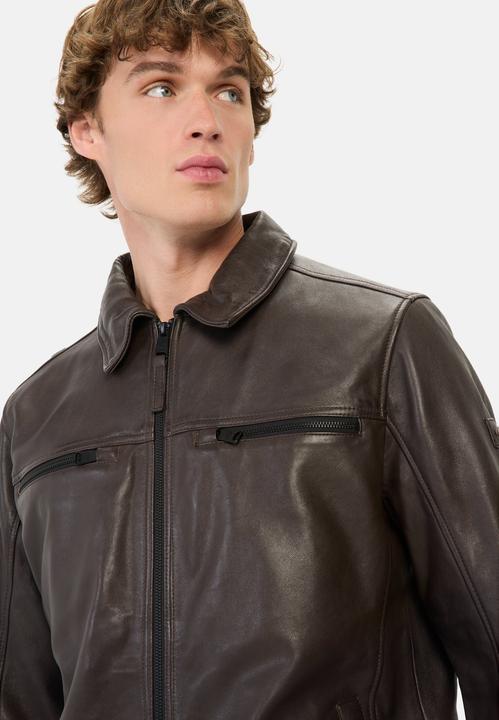 Immagine prodotto Camel Active Leder Blouson mit Hemdkragen (50)