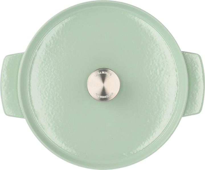 Actual product image KitchenAid braadpan enamel 26cm - pistache groen - limited edition (26 cm, Casserole + Stewpot, Cast iron)