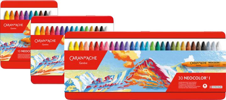 Immagine prodotto Caran d'Ache Scatola di metallo Neocolor I (Multicolore, 10 x)