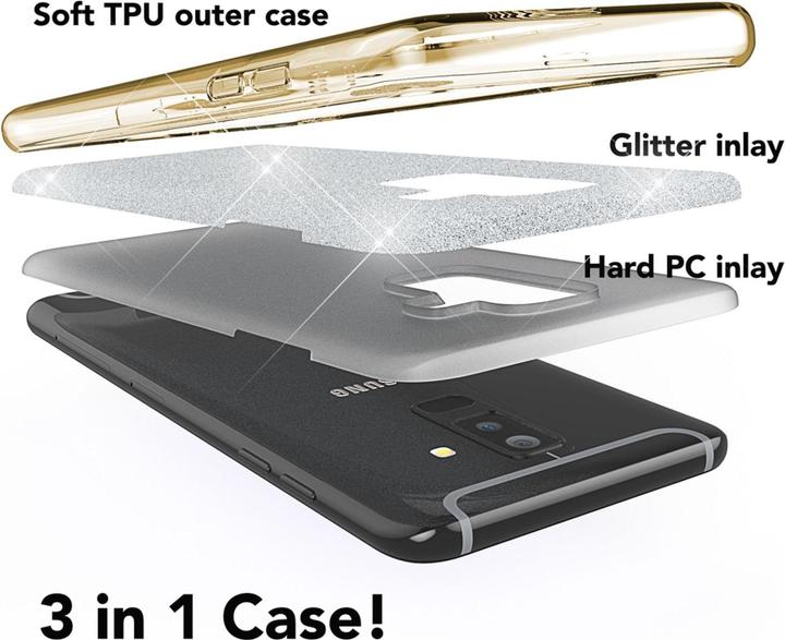 Produktbild Nalia Glitter Handyhülle (Samsung Galaxy A6+)