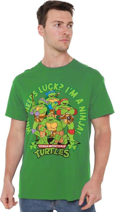 Produktbild Teenage Mutant NT Who Needs Luck TShirt St PatricksTag (4XL)