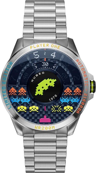 Nubeo NB-6082-SI-22 Herrenuhr Quasar Automatik Limited 48mm 20ATM