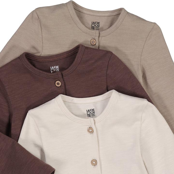 Produktbild La Redoute Collections 3er-Pack unifarbene Bodys (56, 54 C)
