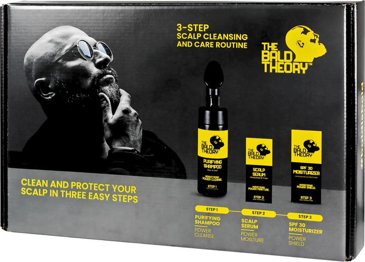 The Bald Theory 3er SET (Shampoo, Serum, Moisturizer) (Haarpflege set)