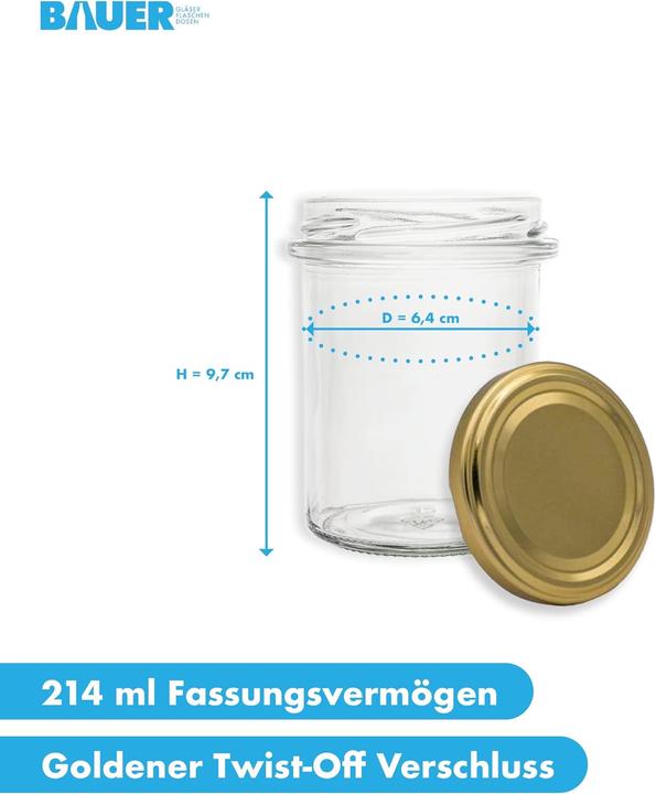 Produktbild Flaschenbauer.de 24er Set Sturzgläser (24 Stk., 0.21 l)