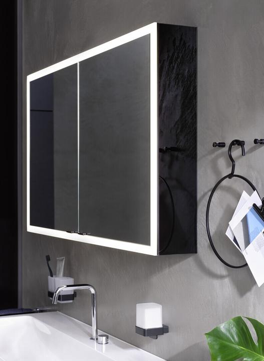 Produktbild Emco prime Facelift Lichtspiegelschrank, 600 mm, 1 Tür, Anschlag rechts, mit verspiegelten Seitenw