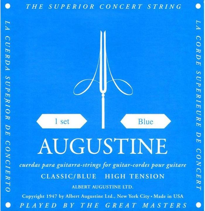 Augustine Classic Blue Hard (6 x, Guitar, 0.03")