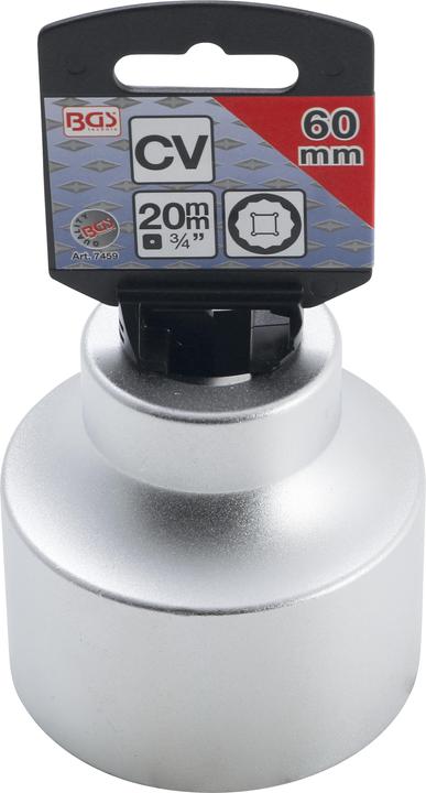 Immagine prodotto BGS Set di chiavi a bussola a dodici facce Azionamento a bussola quadra 20 mm (3/4") SW 60 mm (60 mm)
