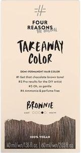Immagine prodotto Four Reasons Original Takeaway Color Brownie 5.35 Marrone caldo profondo Colore per capelli demi-permanente 100% (5,35 Marrone caldo intenso)