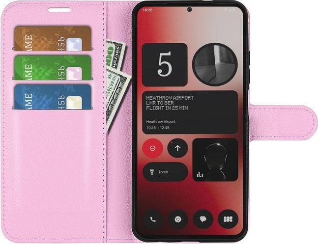 Produktbild MU Classic Litchi Leder Bookcover Series (Nothing Phone (2a))